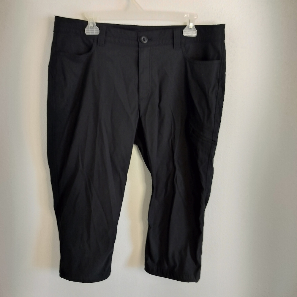 Eddie Bauer Rainer Active‎ Capri Size 14 Black Gorpcore Casualcore Outdoorcore